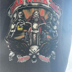 Bike Week 2013 Daytona Beach Skull Graphic Tee - Black